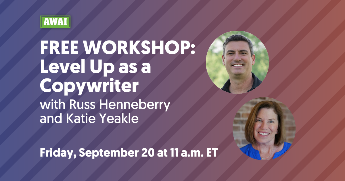 FREE WORKSHOP: Level Up as a Copywriter