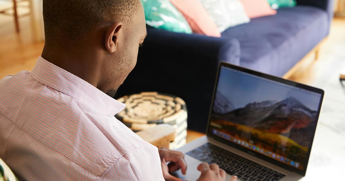 Writer with laptop