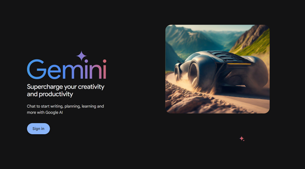 Gemini Signup Page