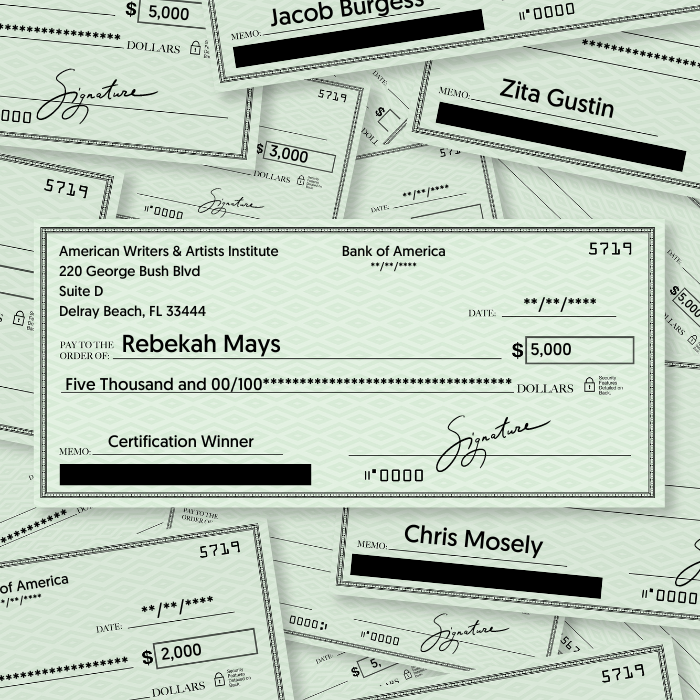 pile of checks